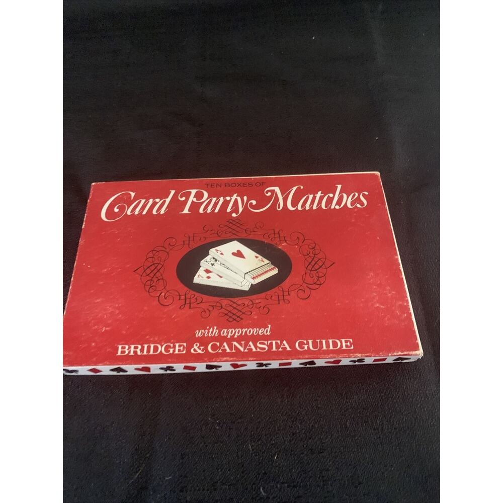 1963 VTG Card Party Matches With Bridge & Canasta Guides Made In The USA NY,NY - Picture 2 of 14